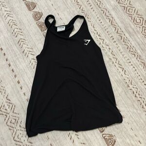 Black gymshark tank top - size S